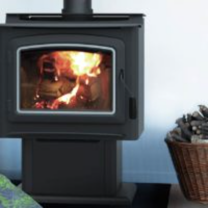 IronStrike Grandview 300 Wood Stove, 100,000 BTU, Heats 2000-3000 sq ft, 21" Logs, Thermal Fin Tech, EPA Certified