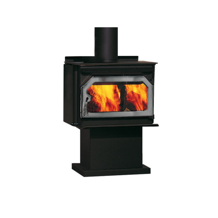 IronStrike Striker S160 Wood Stove, 55,600 BTU, Heats 700-1400 sq ft, 18" Logs, EPA Certified