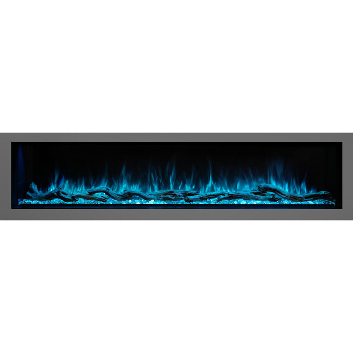 Modern Flames 120 inch Electric Fireplace Insert Landscape Pro Multi, Built In Heater, Multi Sided View, Wi-Fi Control, RGB Flame, Indoor & Outdoor, LPM-12016