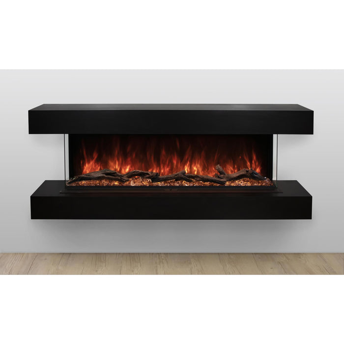 Modern Flames 120 inch Electric Fireplace Insert Landscape Pro Multi, Built In Heater, Multi Sided View, Wi-Fi Control, RGB Flame, Indoor & Outdoor, LPM-12016