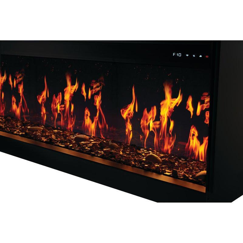 Napoleon Luminex 65-inch Built-In LCD Electric Fireplace, Multi-Sided Install, Realistic Gas/Wood Flames, Crackling Sound, 10,000 BTU Heat, App & Voice Control, Tinted Glass, Remote Included, Beach Fire Logs & Woodland Media Kit Included
