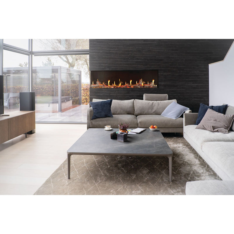 Napoleon Luminex 65-inch Built-In LCD Electric Fireplace, Multi-Sided Install, Realistic Gas/Wood Flames, Crackling Sound, 10,000 BTU Heat, App & Voice Control, Tinted Glass, Remote Included, Beach Fire Logs & Woodland Media Kit Included
