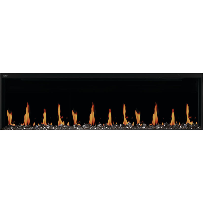 Napoleon Luminex 65-inch Built-In LCD Electric Fireplace, Multi-Sided Install, Realistic Gas/Wood Flames, Crackling Sound, 10,000 BTU Heat, App & Voice Control, Tinted Glass, Remote Included, Beach Fire Logs & Woodland Media Kit Included