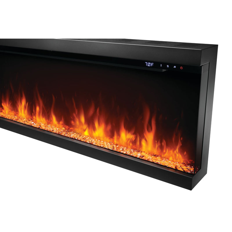 Napoleon Astound FlexMount 50" Electric Fireplace – Wall Mounted, Partial or Full Recess Install, 1/2/3-Sided Viewing Configuration, Spark Flame Visuals, Smart App & Voice Control, 10,000 BTU Heat, Beach Fire Logs & Woodland Kit Included