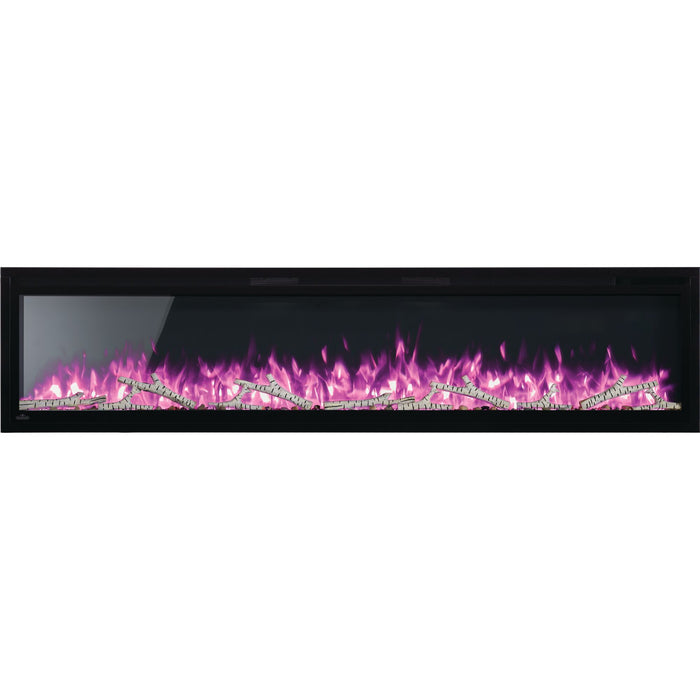 Napoleon Entice Series Wall-Mount Electric Fireplace – Slim 5" Depth, Frameless Design, LED Flame Colors, Crystal Ember Bed, Plug-in or Hardwire, 5,000 BTU Heat Output