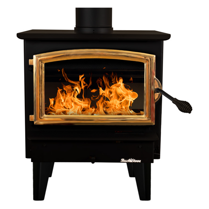 Buck Stove Model 21 NC Small Wood Burning Stove, Insert/Freestanding, 11,079-28,901 BTU, Heats up to 800-1800 sq ft, Non-Catalytic, Efficient