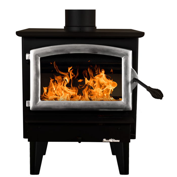 Buck Stove Model 21 NC Small Wood Burning Stove, Insert/Freestanding, 11,079-28,901 BTU, Heats up to 800-1800 sq ft, Non-Catalytic, Efficient