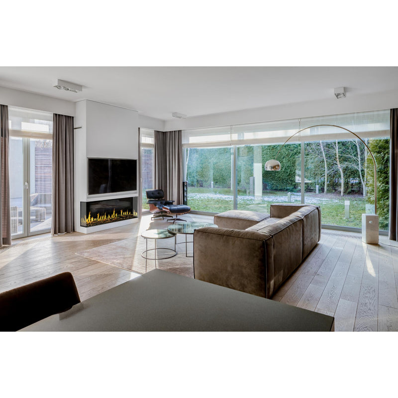 Modern Flames Orion Multi-Sided Linear Electric Fireplace, 52 60" 76" 100" 120", HELIOVISION™ Flame, Wi-Fi Control