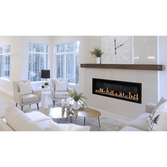 Modern Flames Orion Slim Wall Mounted Electric Fireplace, 5,000 BTU Heater, Heliovision Flame, 15” Viewing, 3 Flame Patterns, 6 Colors, WiFi Control