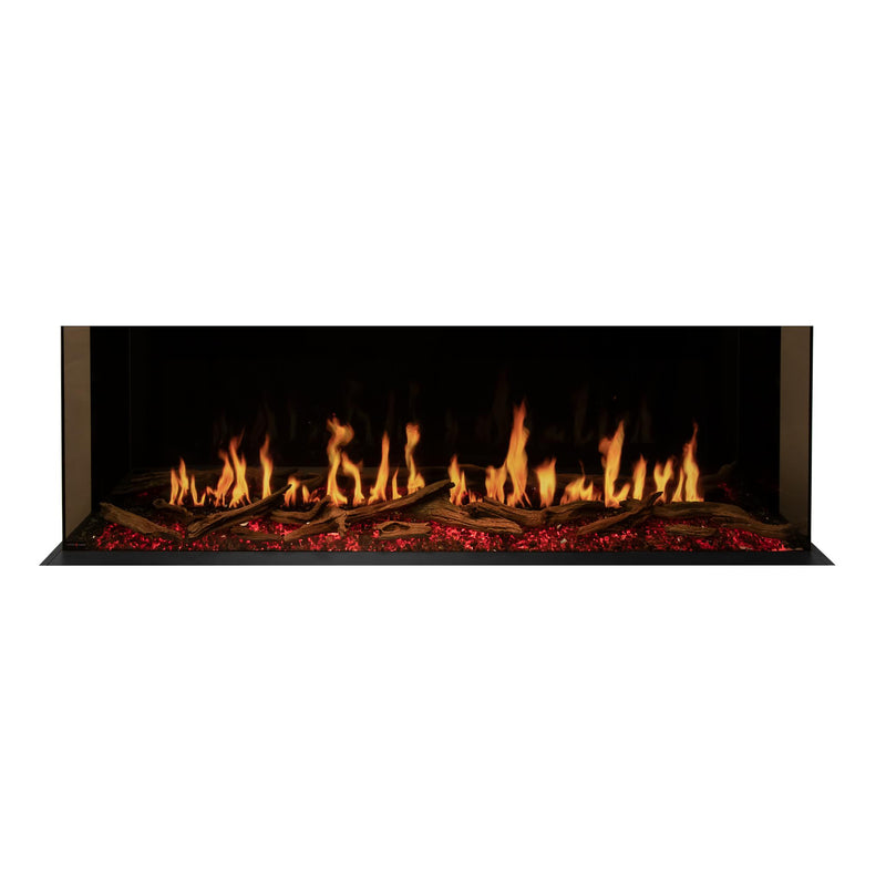 Modern Flames Orion Multi-Sided Linear Electric Fireplace, 52 60" 76" 100" 120", HELIOVISION™ Flame, Wi-Fi Control