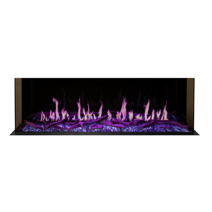 Modern Flames Orion Multi Wall Mounted Electric Fireplace 10,000 BTU, HELIOVISION™ Flame, Multi-Sided Viewing, Customizable Colors, Smart Control