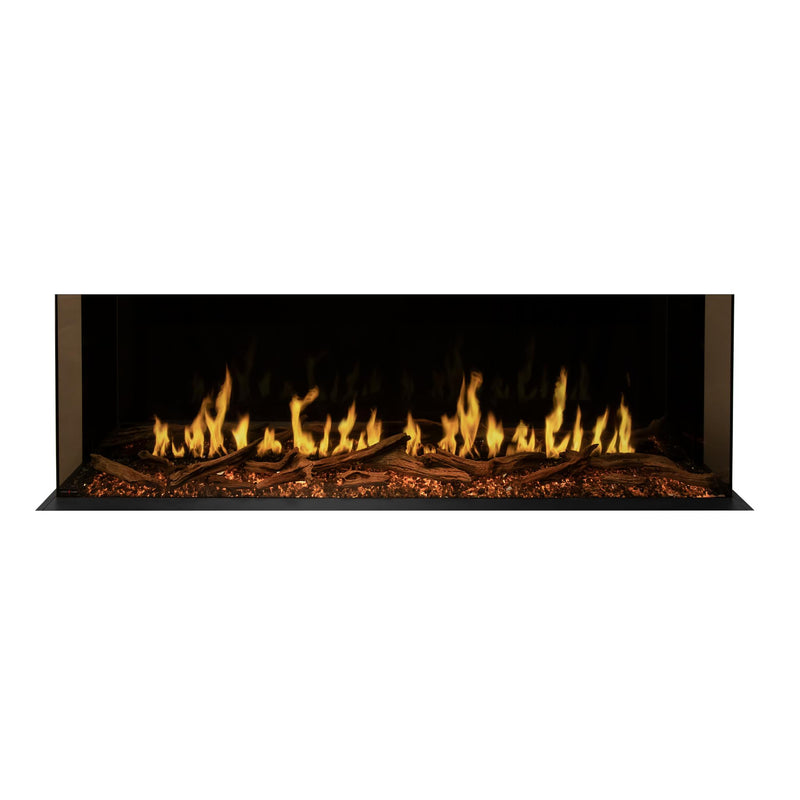Modern Flames Orion Multi-Sided Linear Electric Fireplace, 52 60" 76" 100" 120", HELIOVISION™ Flame, Wi-Fi Control