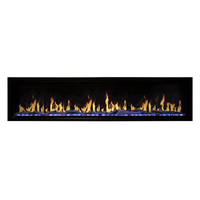 Modern Flames Orion Slim Wall Mounted Electric Fireplace, 5,000 BTU Heater, Heliovision Flame, 15” Viewing, 3 Flame Patterns, 6 Colors, WiFi Control