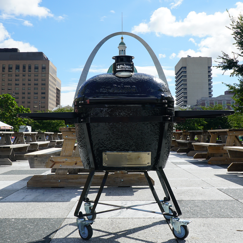 Primo Oval XL, X-Large 400 Kamado Charcoal Grill, 400 sq-inch Cooking Area, Premium Ceramics, PGCXLH