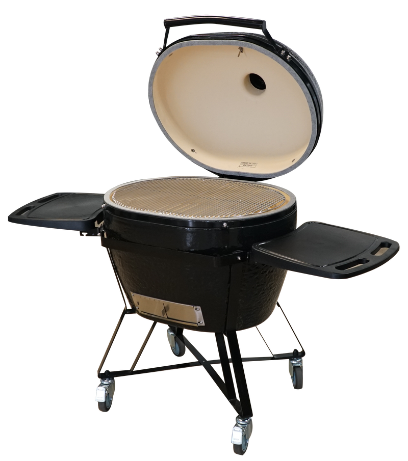 Primo Oval XX-Large 500 Kamado Grill, Made in USA, Huge Cooking Area