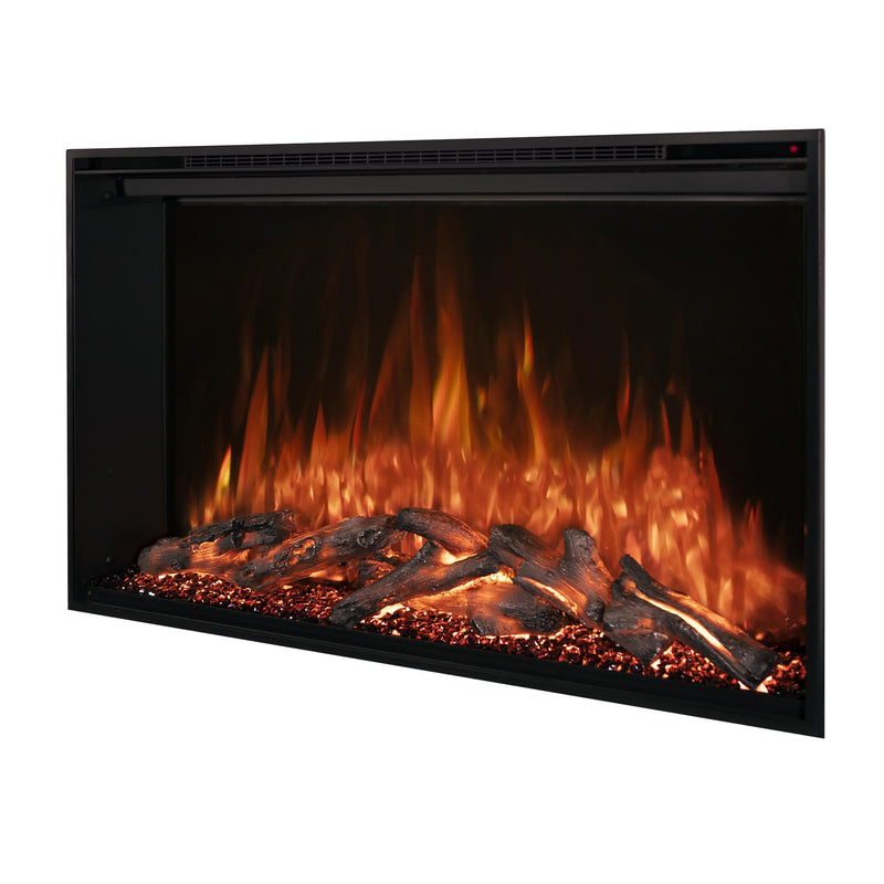 Modern Flames Redstone Series Electric Fireplace – 26", 30", 36", 42", 54" Insert & Built-In, Multi-Color Flames, 5,000 BTU Heater