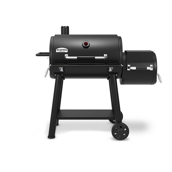 Broil King Regal Charcoal Offset 500, Dual Chamber Charcoal Smoker Grill