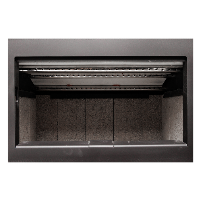 Breckwell SW1.8 Small Indoor Wood Burning Fireplace Insert, 69,000 BTU, 18" Log Capacity, includes Thermostat-Controlled Blower, EPA Step 2 Certified, Heats up to 1,800 sq ft - Black