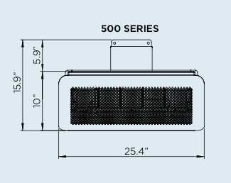 Bromic Tungsten Smart-Heat Outdoor Patio Heater, Ceiling or Wall Mount, Wind and Weather Resistant, Durable Stainless-Steel, Electronic Ignition,