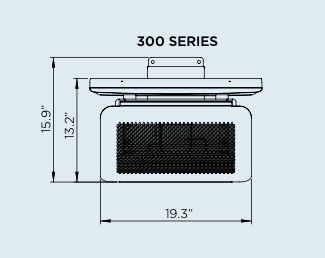 Bromic Tungsten Smart-Heat Outdoor Patio Heater, Ceiling or Wall Mount, Wind and Weather Resistant, Durable Stainless-Steel, Electronic Ignition,