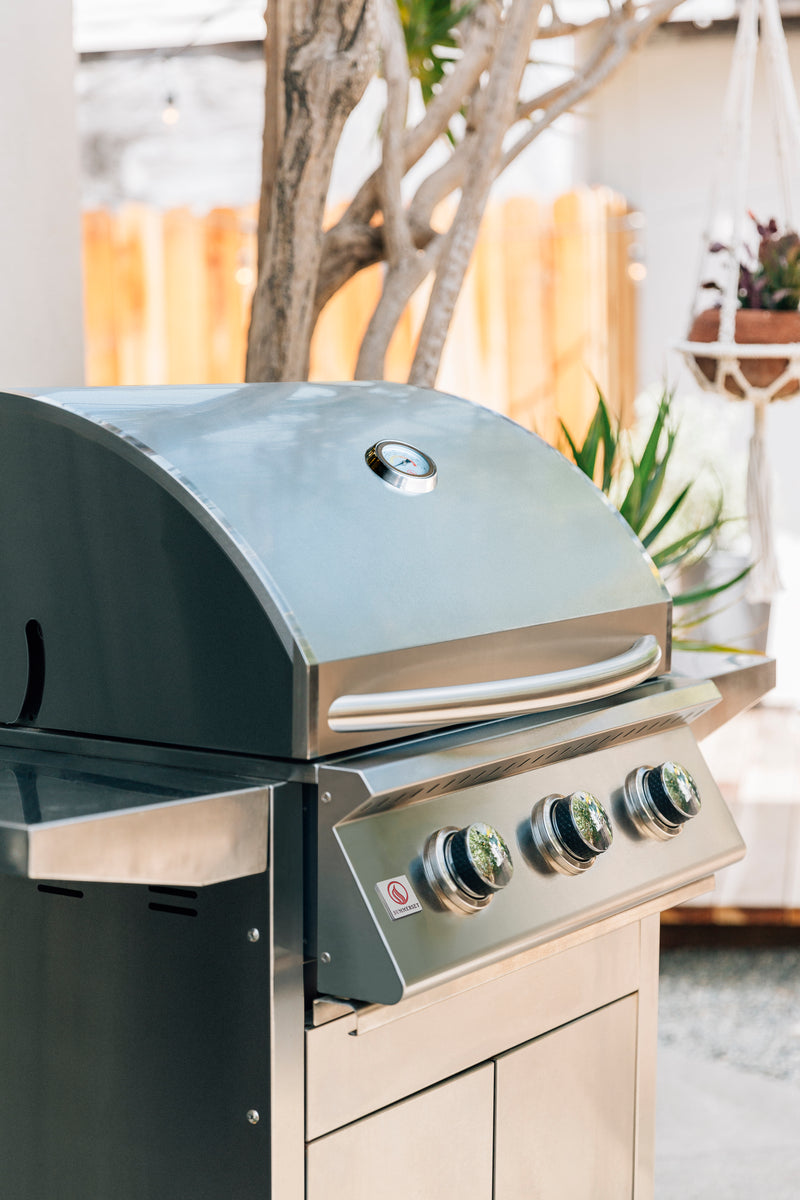 Summerset Sizzler 26-inch Gas BBQ Grill, 3 Burners, Built-In Premium BBQ Grill SIZ26