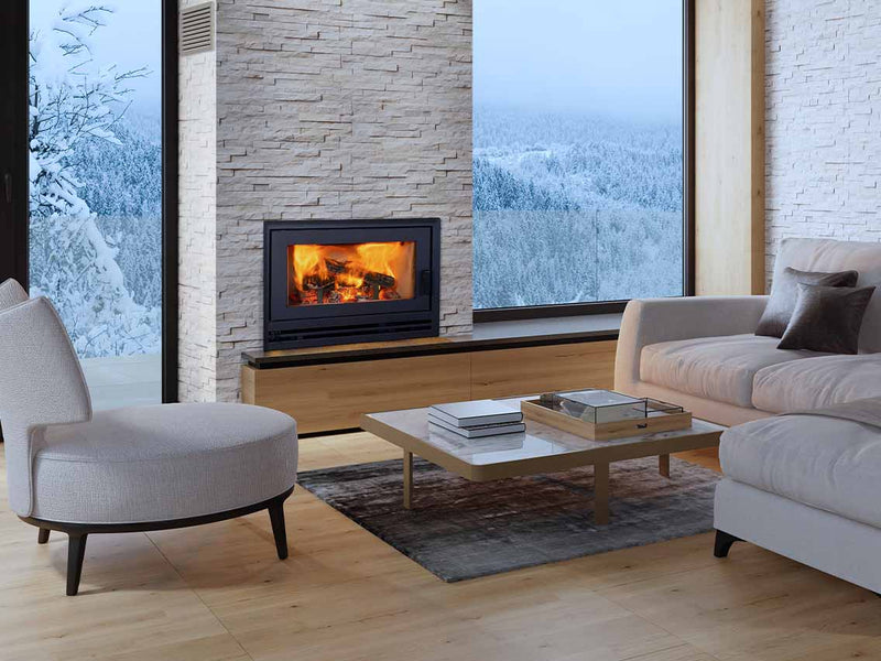 Superior 22-inch Firebox High-Efficiency Wood Burning Fireplace with Ceramic Glass Door EPA Certified