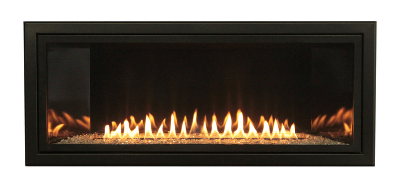 Empire 48-inch Ventless Gas Fireplace Boulevard, Includes Remote Control, Customizable Liner Kits Decorative Fronts and Crushed Glass Options VFLB48