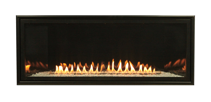 Empire 48-inch Ventless Gas Fireplace Boulevard, Includes Remote Control, Customizable Liner Kits Decorative Fronts and Crushed Glass Options VFLB48