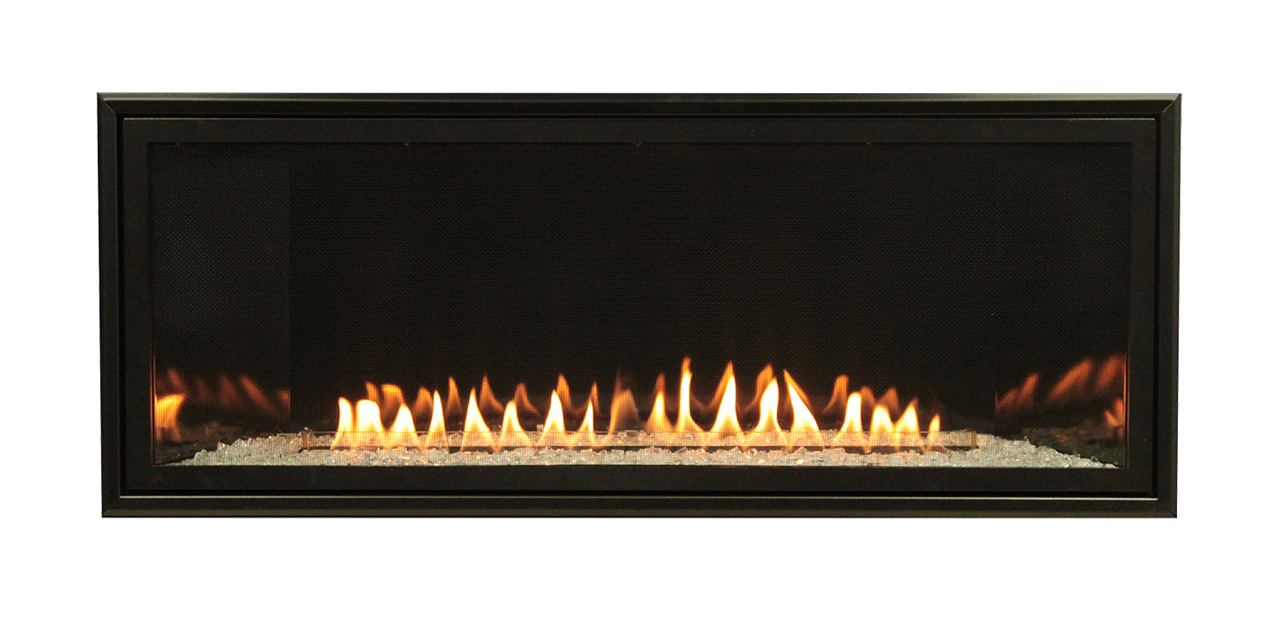 Empire 36-inch Ventless Gas Fireplace Boulevard, Includes Remote Control, Customizable Liner Kits Decorative Fronts and Crushed Glass Options VFLB36