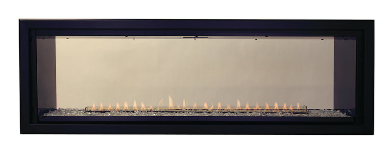 Empire 60-inch See-Through Ventless Gas Fireplace Boulevard, Includes Thermostat Remote Control, Customizable Liner Kits Decorative Fronts and Crushed Glass Options VFLB60SP