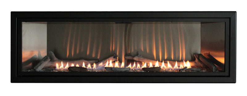 Empire 48-inch Ventless Gas Fireplace Boulevard, Includes Remote Control, Customizable Liner Kits Decorative Fronts and Crushed Glass Options VFLB48