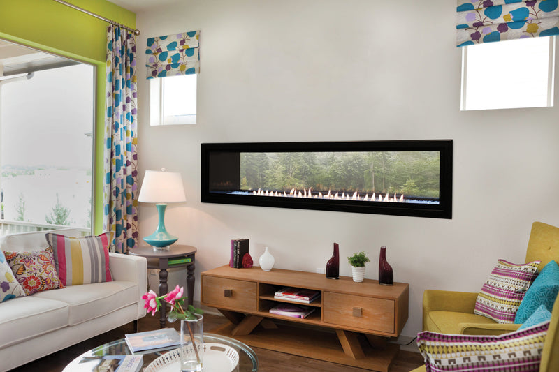 Empire 48-inch Ventless Gas Fireplace Boulevard, Includes Remote Control, Customizable Liner Kits Decorative Fronts and Crushed Glass Options VFLB48