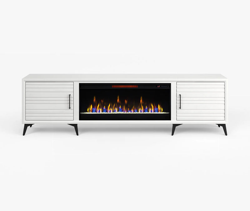 Realcozy 95" Malibu Fireplace TV Stand