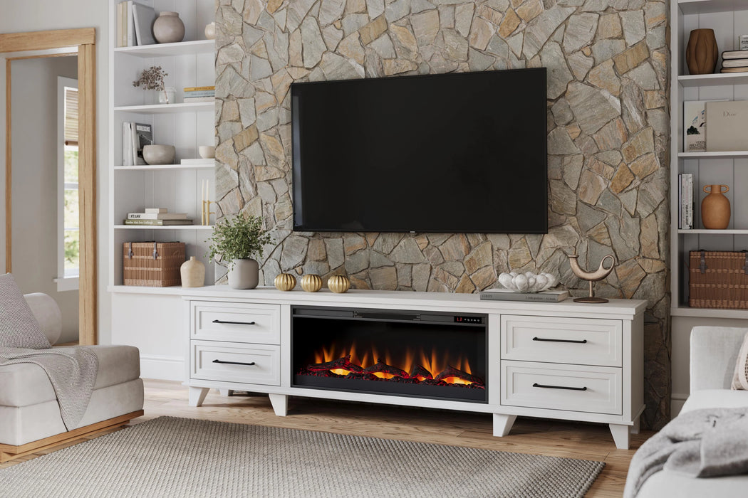 Realcozy 95" Sonoma Fireplace TV Stand