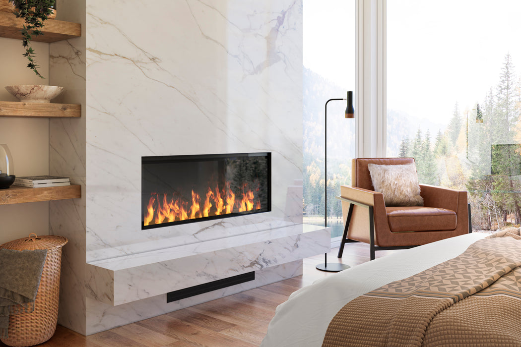 Dimplex Optimyst® Linear Electric Fireplace Insert: 4,163 – 6,551 BTU, Realistic 3D Flame & Smoke, Multicolor LED, Wi-Fi Enabled, Customizable Features, Environmentally Friendly