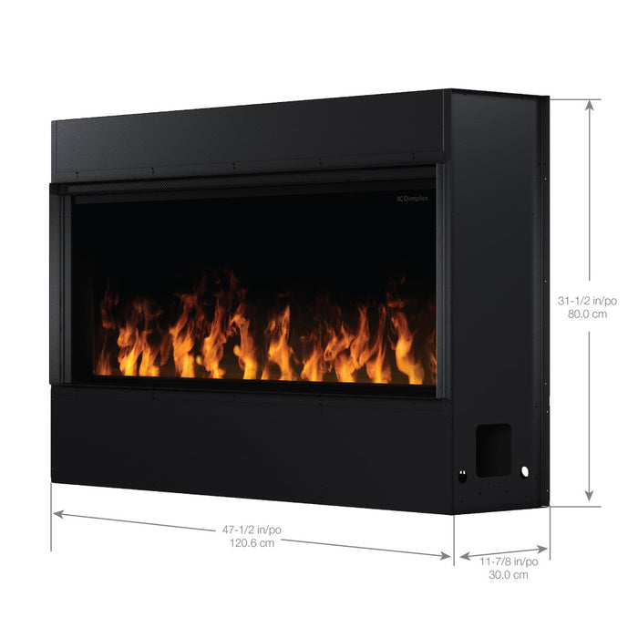 Dimplex Optimyst Linear Electric Fireplace Insert, Warms up to 1000 sq ft, Built-in Design, Zero-Clearance, Custom Framing or Cabinetry, Seamless Integration into Walls