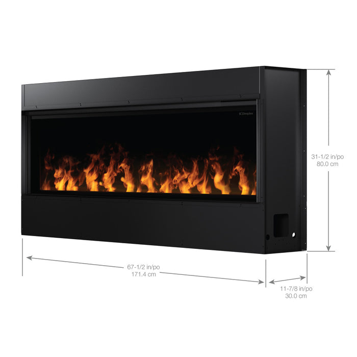 Dimplex Optimyst Linear Electric Fireplace Insert, Warms up to 1000 sq ft, Built-in Design, Zero-Clearance, Custom Framing or Cabinetry, Seamless Integration into Walls