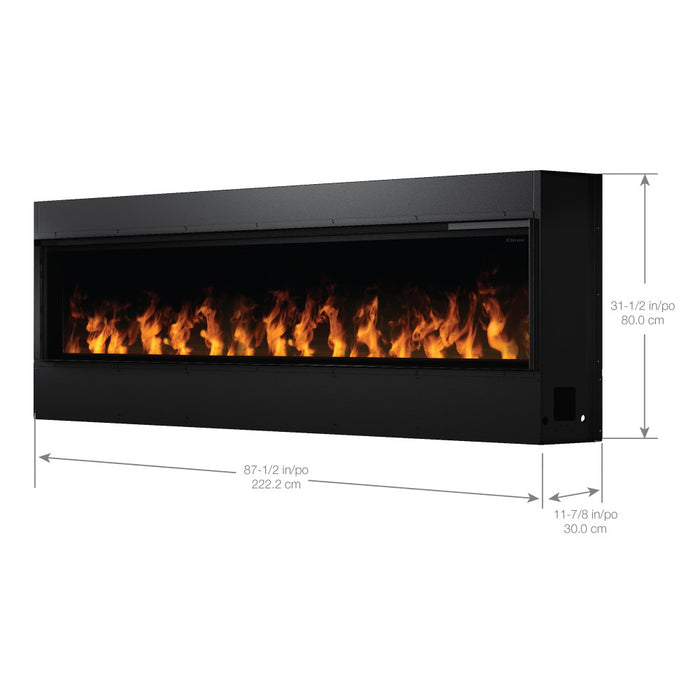 Dimplex Optimyst Linear Electric Fireplace Insert, Warms up to 1000 sq ft, Built-in Design, Zero-Clearance, Custom Framing or Cabinetry, Seamless Integration into Walls