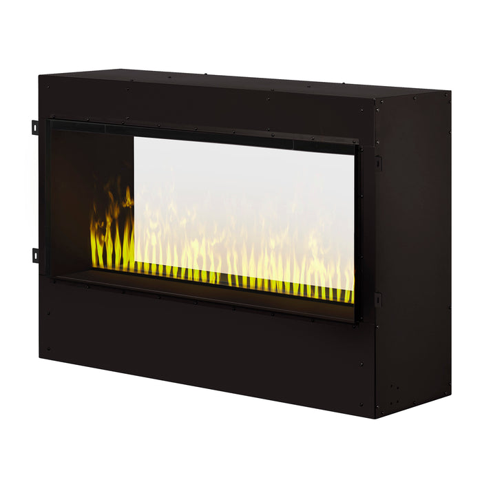 Dimplex Optimyst Pro 1000 Built-in Electric Firebox: 4,981 BTU, Ultrasonic Flame & Smoke, Customizable Width, Double-Sided Viewing,