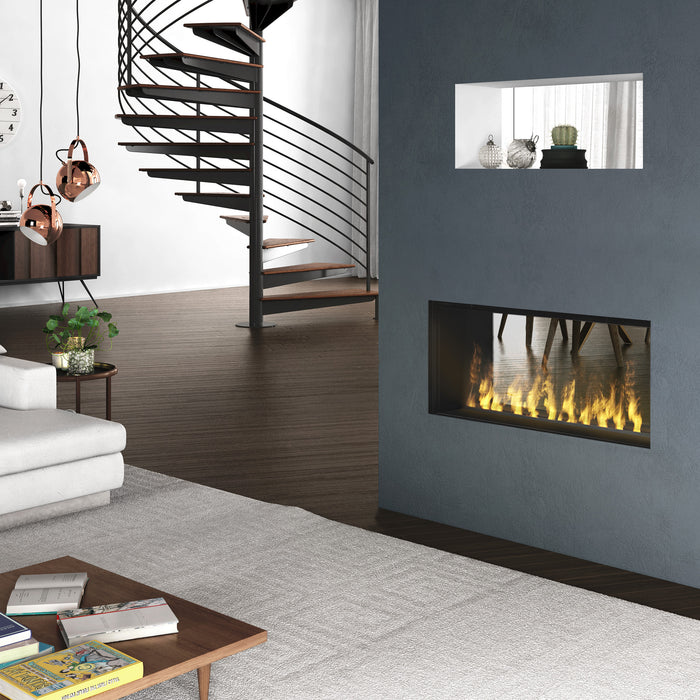 Dimplex Optimyst Pro 1000 Built-in Electric Firebox: 4,981 BTU, Ultrasonic Flame & Smoke, Customizable Width, Double-Sided Viewing,