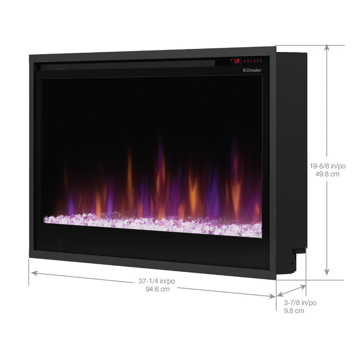 Dimplex Slim Linear Electric Fireplace: 5,118 BTU, 4-Inch Slim Profile, Flush with 2x4 Framing, Nova Effect, Color Customization, 1500W"