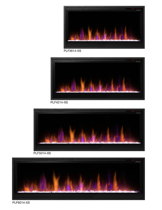 Dimplex Slim Linear Electric Fireplace: 5,118 BTU, 4-Inch Slim Profile, Flush with 2x4 Framing, Nova Effect, Color Customization, 1500W"