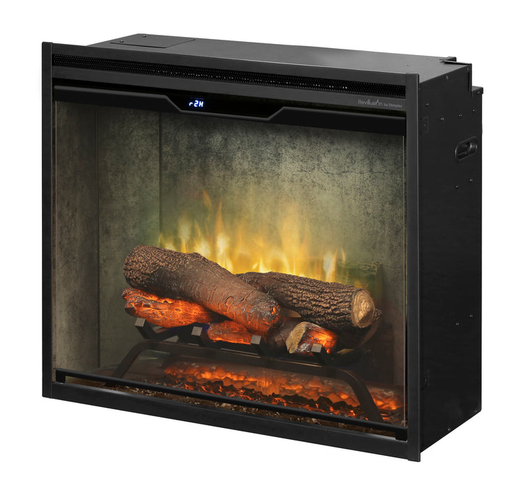 Dimplex Revillusion Electric Fireplace Insert, Remote and Plug Kit Included, Warms up to 2000 sq ft, Adjustable Flame Height and Colors, Cool Touch Glass Pane