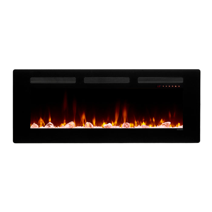 Dimplex Sierra Electric Fireplace: 4,777 BTU, 3 Media Options, 8 Colors, Wall/Table Mount, Remote, Auto Temp Control