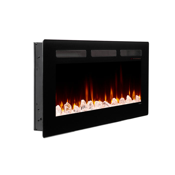 Dimplex Sierra Electric Fireplace: 4,777 BTU, 3 Media Options, 8 Colors, Wall/Table Mount, Remote, Auto Temp Control