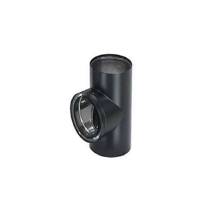 DuraVent 6" DVL Double Wall Close Clearance Stove Pipe - Tee w/ Cap