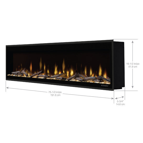 Dimplex Ignite Evolve Electric Fireplace Insert Heats up to 1000 sq ft, ComfortSaver Heater, Multi-Fire Flame, Smart Controls, Energy Efficient