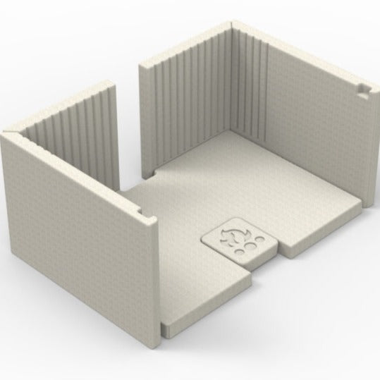 MOULDED REFRACTORY PANELS FOR MINIMALIST BASE AND INSERT