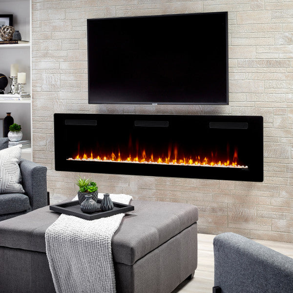 Dimplex Sierra Wall-Mount or Table-Top Electric Fireplace, Customizable Flame Effects, Multi-Media Ember Bed, Cool-to-the-Touch Glass