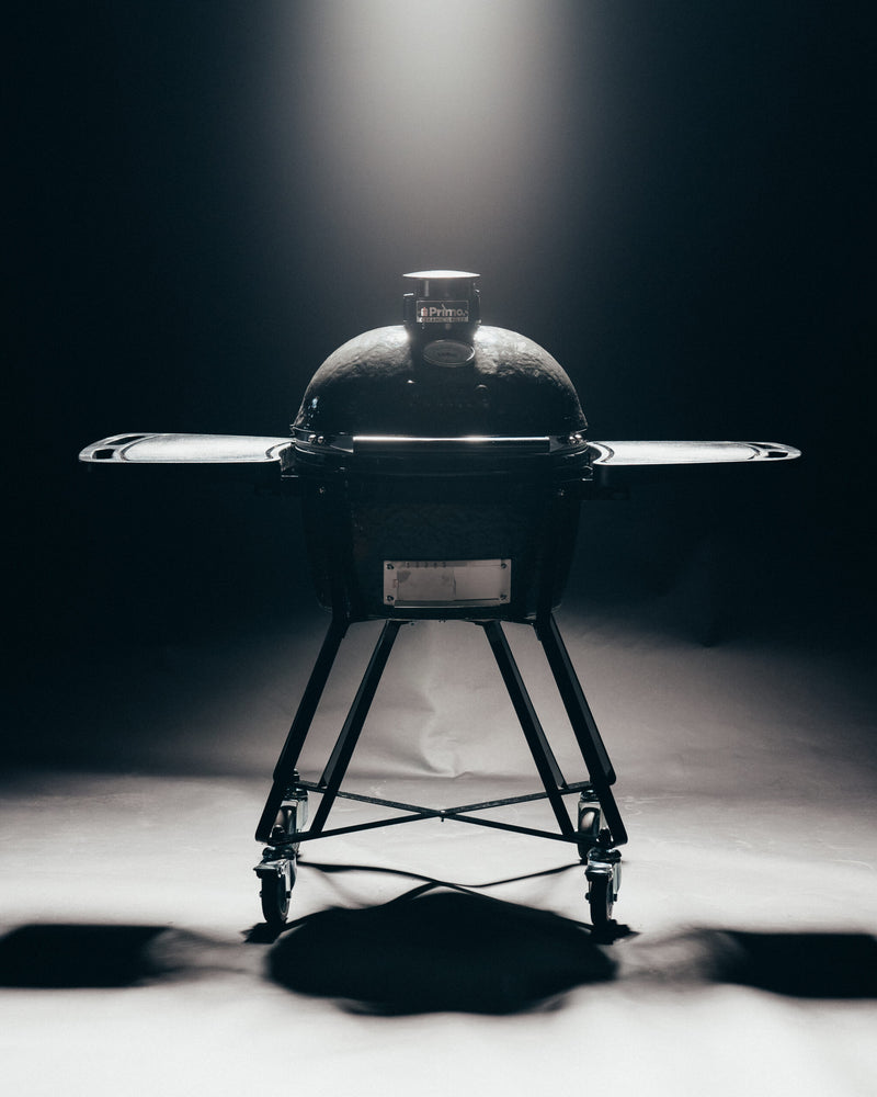 Primo Oval Junior 200 Kamado Grill – Compact Ceramic BBQ, Made in USA